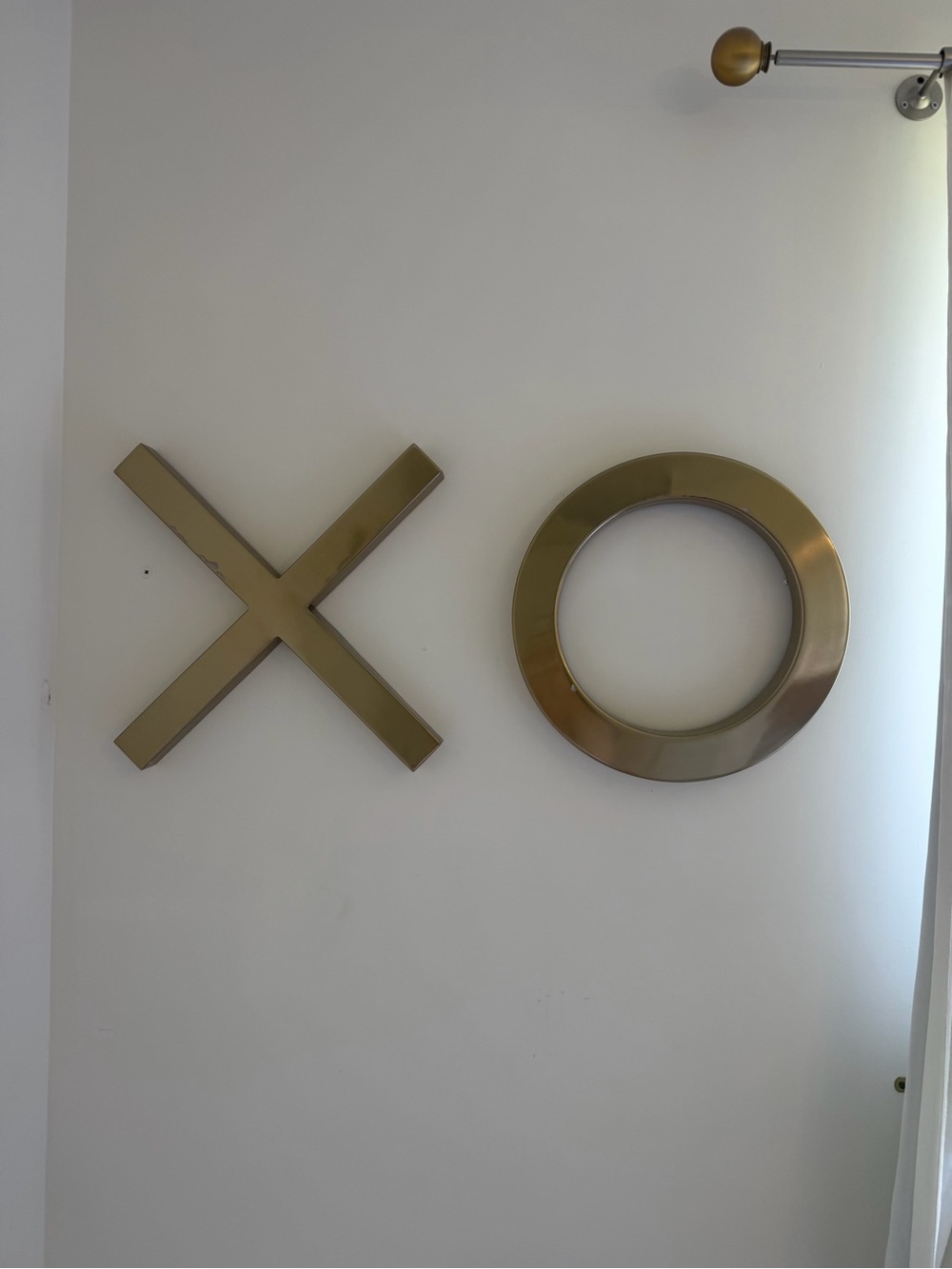 Pottery Barn Teen Metallic Gold XO Wall Sculptures